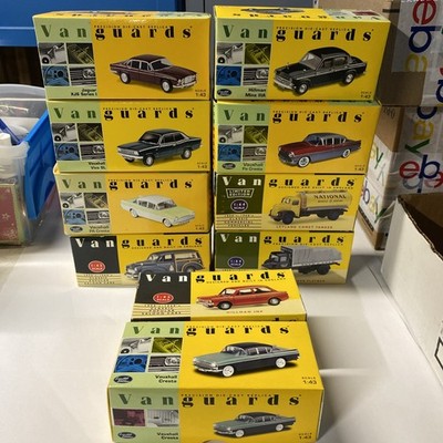LLEDO VANGUARDS 1:43 Scale Die cast Car Lot Mint In Box Lot Of 10