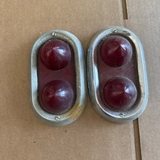 1950- 1952 Buick Tail Lights Lenses- Bezels Genuine Used Original 1950- 1952 Buick Tail Lights Lenses- Bezels Genuine Used Original