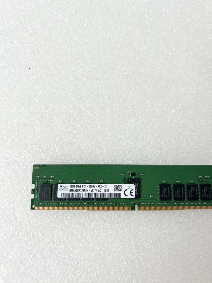 Barrette Mémoire 16 Go DDR4-2666 ECC Registered RDIMM PC4-2666V 2Rx8 - Photo 3/3
