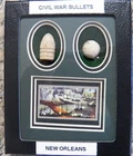 Civil War Bullets/Commemorative Stamp/Battle of New Orleans - 150th Anniversary