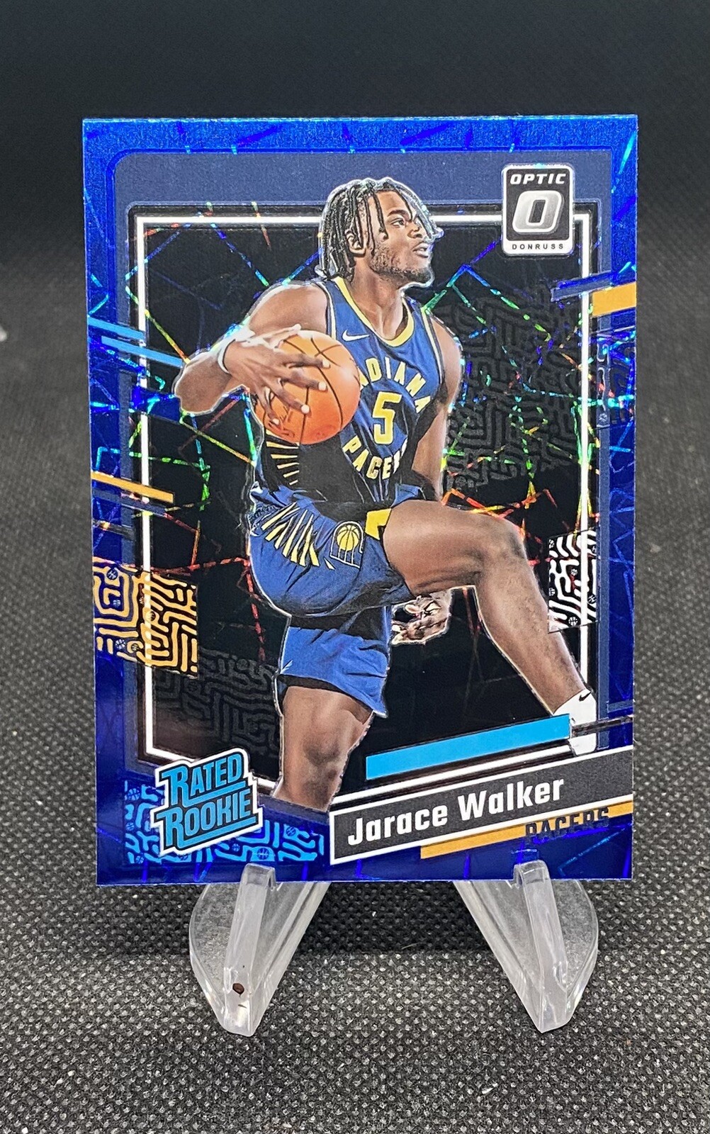 JARACE WALKER 2023-24 Panini Donruss Optic #226 Rated Rookie BLUE VELOCITY Prizm