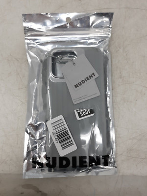 Nudient Bold Case for iPhone 14 Pro Max - MagSafe, Chrome Grey, Recycled