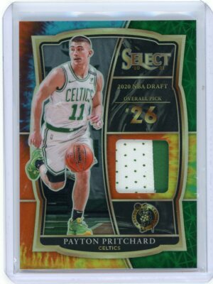 2020-21 Panini Select Tie-Dye Prizm Rookie Patch #DS-PAY Payton Pritchard #13/25