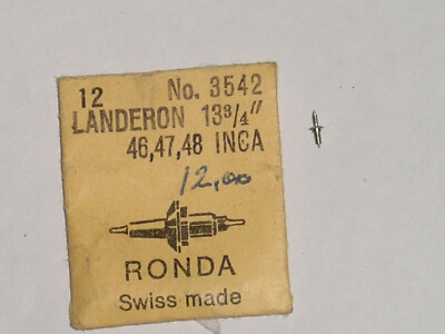 Axe De Balancier (Unruhwelle) Pierce Réf. 105 135 (ht.312) Pour Mouvement Ronda 4262 - New Old Stock