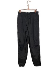 Retro Nike Windbreaker Pants Women  s Small Pleated Swoosh Pull On 90s Zip Ankle