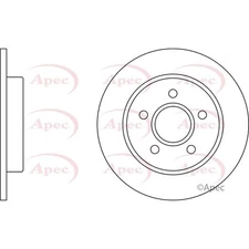 Apec Rear Brake Disc DSK2231 - OE High Quality Precision Engineered Part