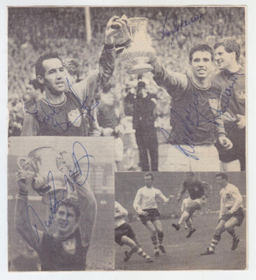 West Ham United Autogramme FA Cup Sieger 1964 signed autographs