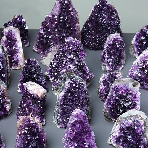 50~200G Natural Amethyst Quartz Geode Crystal Cluster Healing Decor Home New Hot - Picture 6 of 16