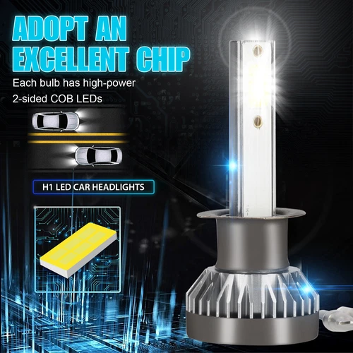 4x H1 LED Headlight Bulbs Conversion Kit High Low Beam 6000K Xenon Super White - Picture 4 of 10