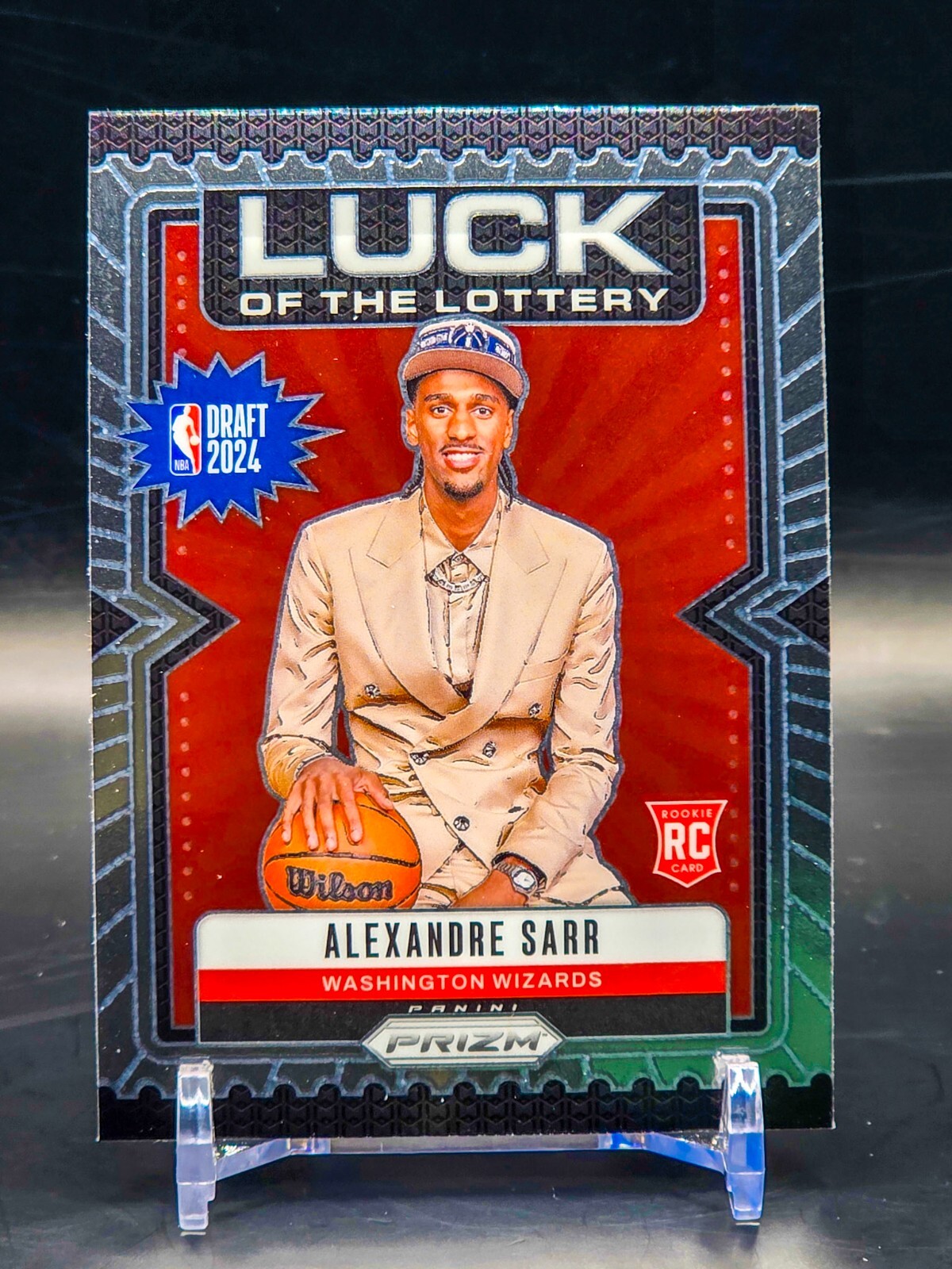 2024-25 Panini Prizm Alexandre Sarr Rookie Luck of the Lottery #6