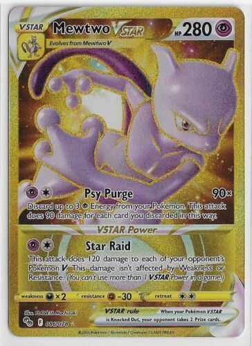 POKEMON TCG MEWTWO V 30/78 POKÉMON GO ULTRA RARE!!