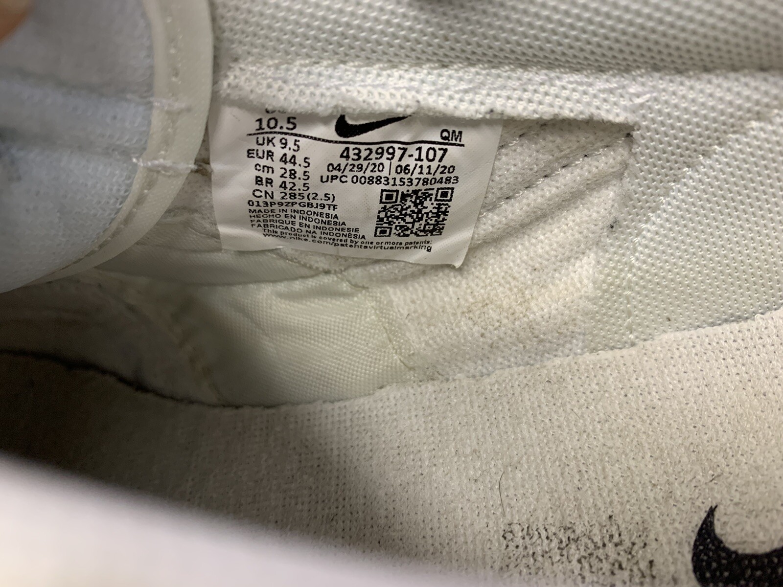 RARE🔥 Nike Killshot 2 Leather Sail Navy Gum White Men's 10.5 Shoes 432997-107 image 8