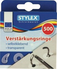 1000 Lochverstärkungsringe (2x500 Stk.) – Selbstklebend, Für Ordner & Dokumente