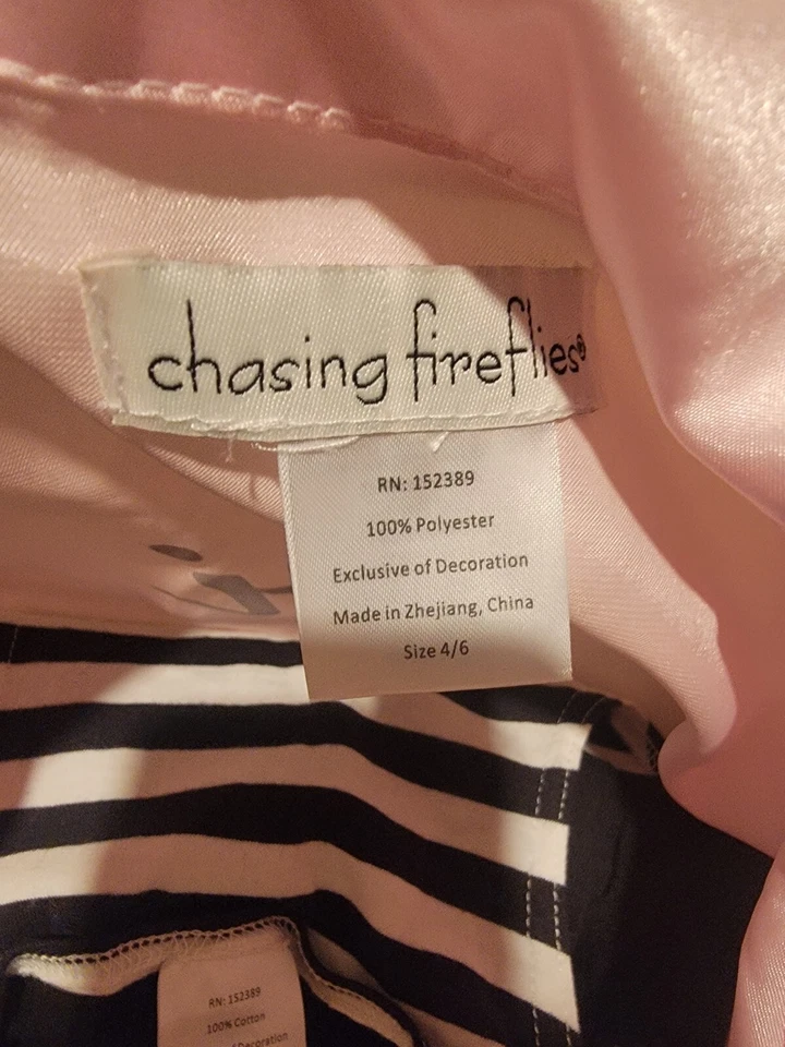 Pink Lady Costume Size Adult 4/6, Letter "V" on Front & "Vivi" on Back of Jacket - Image 4 of 4