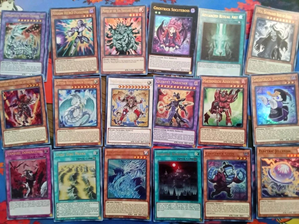 Yu-Gi-Oh Cards. Lot Of 18 Foil Yu-Gi-Oh Cards. Tcg Game.