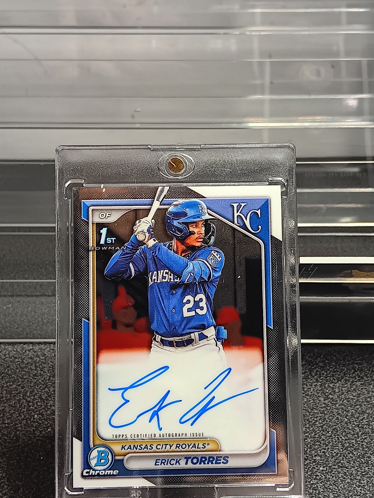 Erick Torres 2024 Bowman Chrome Prospects 1st Bowman Auto KC Royals #CPA-ET