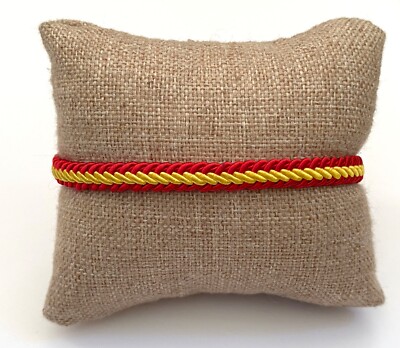 Pulsera Bandera de España trenzada ajustable roja nuevo hombre mujer niños moda
