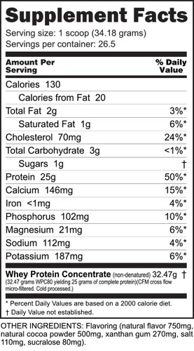 NutraBio Classic Whey 2lb 100% Whey Protein Concentrate Non-GMO USDA Kosher Whey - Picture 2 of 3