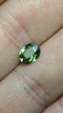 AAA - NATURAL APATITE CT 1.07 VVS TOP GREEN COLOR OVAL CUT ORIGIN NIGERIA GOOD