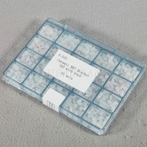 1000Pcs Dental Ceramic Braces Bracket Orthodontic MBT.022 3-4-5 hooks 50 Sets M - Picture 11 of 11