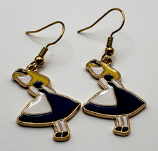 Alice in Wonderland Blue Dress fishhook earrings