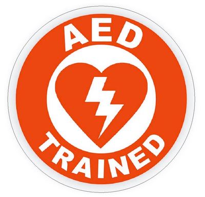 AED Trained Hard Hat Decal Hard Hat Sticker Helmet Safety H47