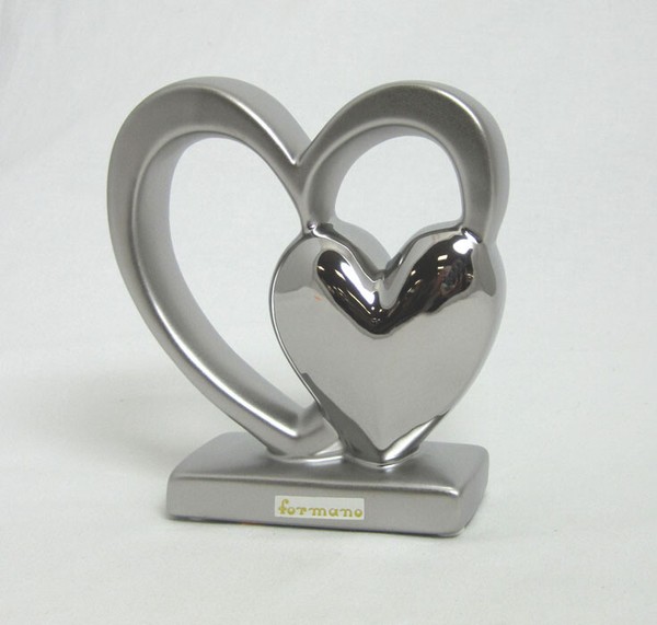 1 Deko-Herz Festival Silber Matt-GläNzend Ca. 13,0 X 4,5 X 15,0 Cm B/T/H-image