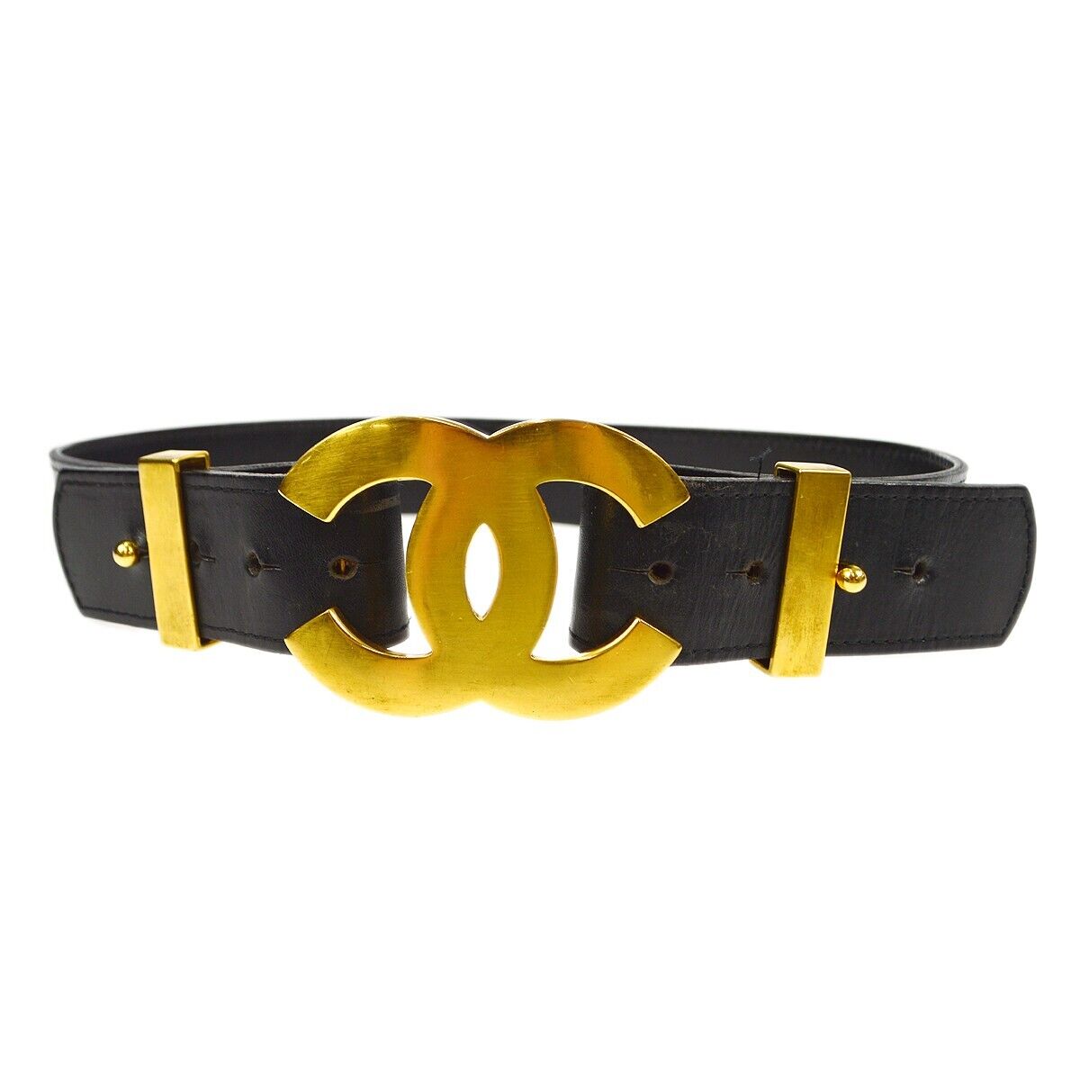 Chanel Buckle Belt Black Gold Leather 70/28 96A 68472 | eBay Chanel Buckle Belt Black Gold Leather 70/28 96A 68472 | eBay