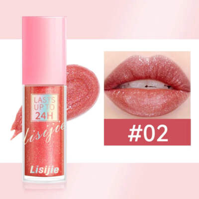 Diamond Glitter Lip Gloss   Waterproof Long-Lasting Shimmer Liquid Lipstick