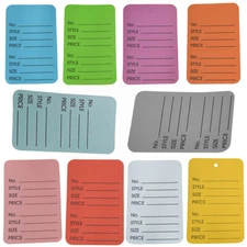 1000 PCS Large Merchandise Coupon Price Tags Without String 1-3/4" x 2-7/8"