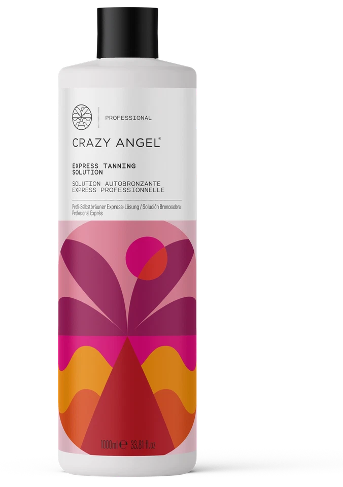 Crazy Angel EXPRESS Tanning Solution LIQUID For Spray Tan Vegan - 1000ml