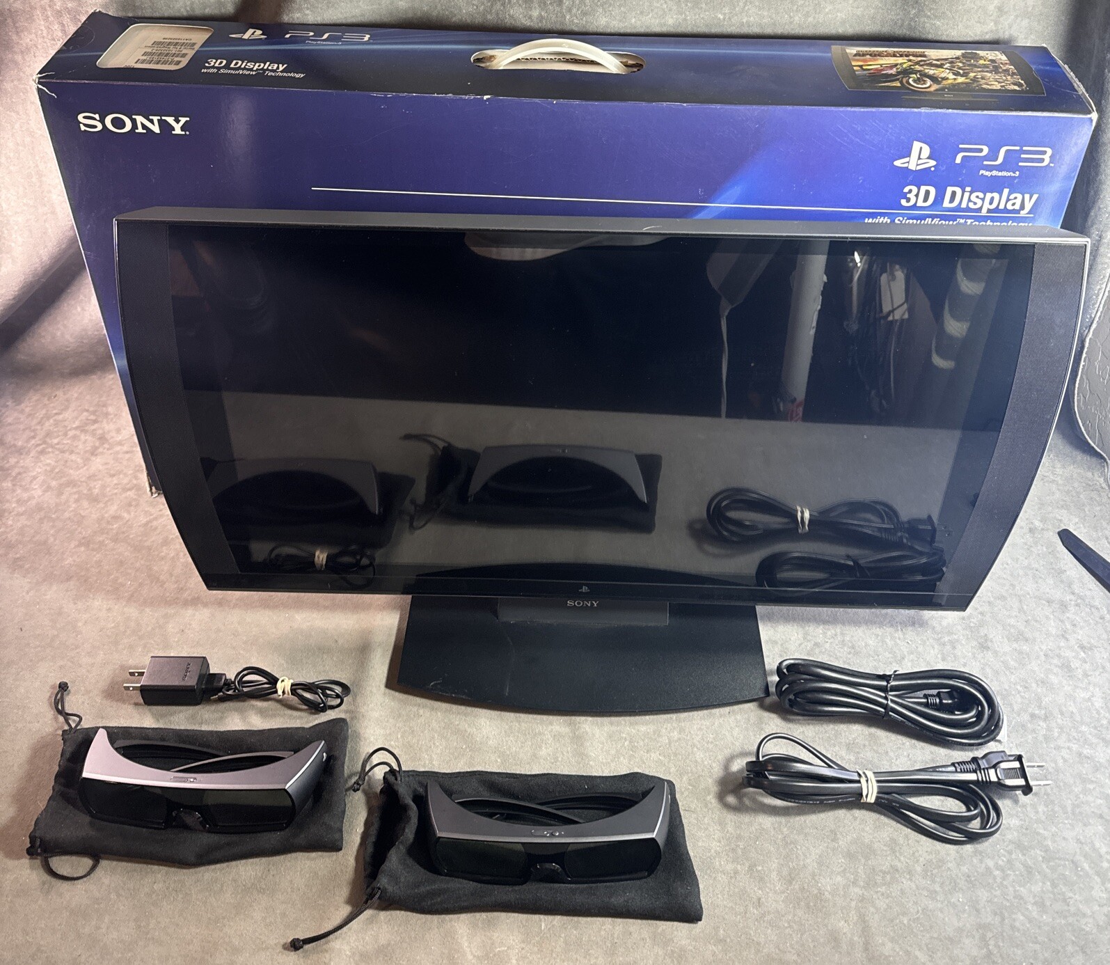 Sony PlayStation 3D Display Monitor PS3 TV + BOX + GLASSES CECHZED1U eBay