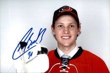 Callum Booth Signed Autographed 4x6 Photo Carolina Hurricanes #2