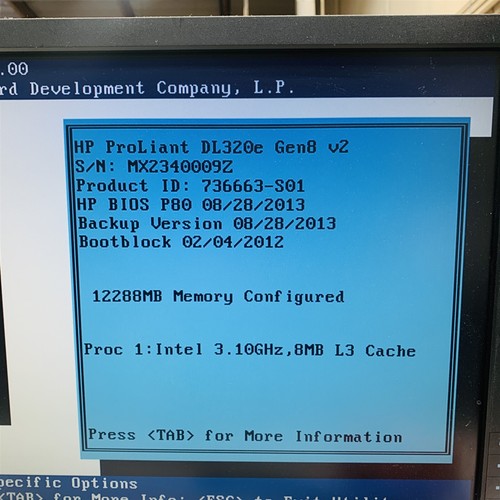 HP ProLiant DL320e Gen8 v2 2-LFF E3-1220v3 3.1GHz 12GB RAM B120i *No HDD* Server - Picture 7 of 8