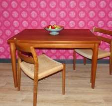 60er Jahre Teak Eßtisch 86x120…
