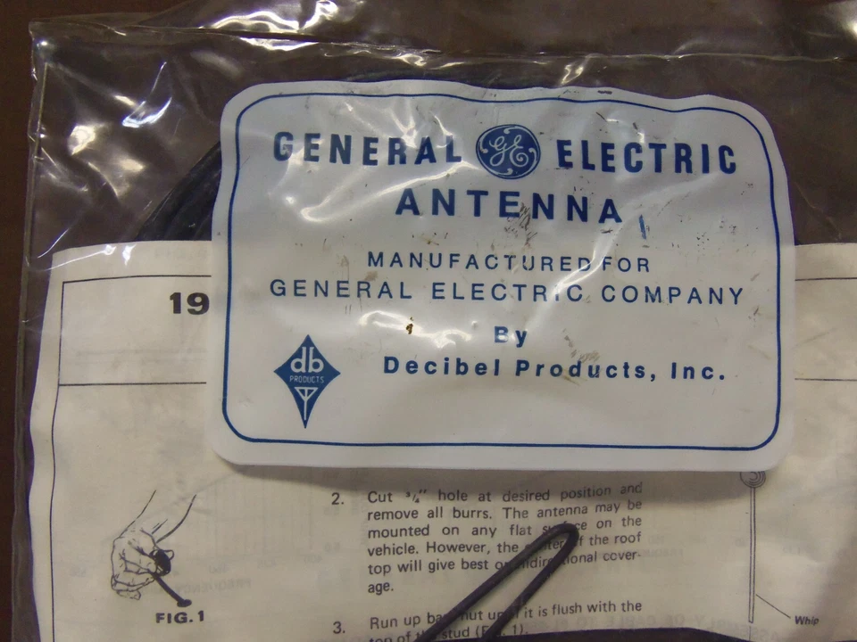 NEW GE UHF/VHF HAM 1/4 WAVE ANTENNA KIT  15' COAX PL-259 KENWOOD ICOM VERTEX - Image 3 of 4