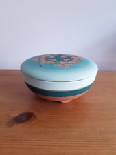 Sioux Pottery Footed Covered Dish With a Matte Finish