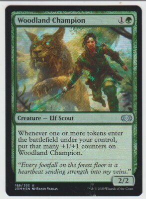 FOIL unCommon Woodland Champion Double Masters Magic The Gathering Card