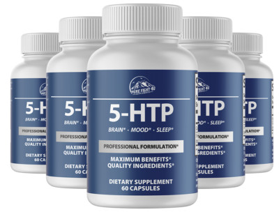 5-HTP Professional Formulation Dietary Supplement 5 Bottles 300 Capsules