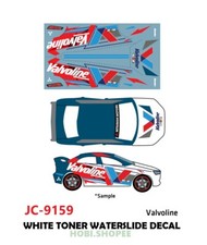 JC-9159 White Toner Waterslide Decal Valvoline Custom 1:64 Hot Wheels