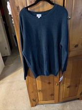 Lularoe Mariah-2xl 441-17 Teal Crew Neck Sweater NWT