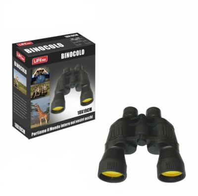 KONUS | KONUSVUE 10x50 Binocolo Classico Con Zoom 10x50 Gommato Nero