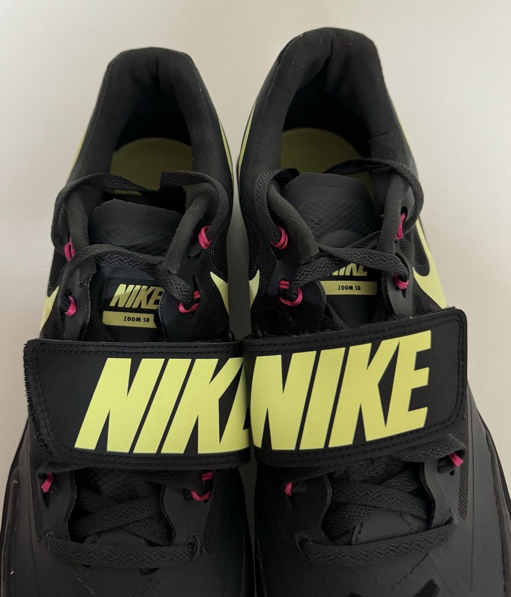 Nike Zoom Rival SD 4 Black Volt Discus Throwing Track & Field Shoes Mens  9.5 Nike Zoom Rival SD 4 Black Volt Sz 9.5 Discus Throwing Track  main image 4
