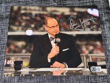 ERNIE JOHNSON SIGNED AUTOGRAPH 8X10 PHOTO INSIDE THE NBA ON TNT BECKETT BAS COA