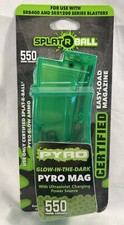 Splat R Ball Pyro Mag Blaster Magazine Holds 550 Rounds UV Glow in Dark
