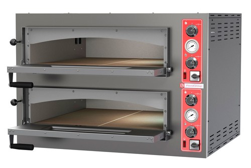 forno pizza elettrico professionale piano refrettario 9+9 pizze 34cm con  luci | eBay