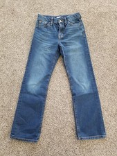 Old Navy Jeans 12 Boys Youth Size Blue Denim Slim Straight Leg Dark Wash Stretch