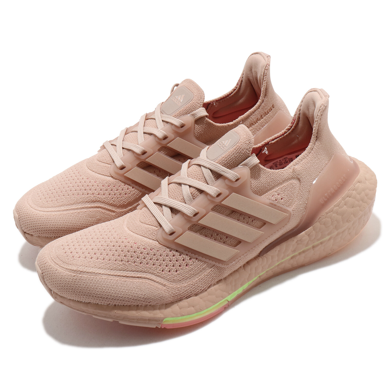 женская повседневная обувь для бега adidas UltraBOOST 21 W Ash Pearl Hazy Rose FY0391