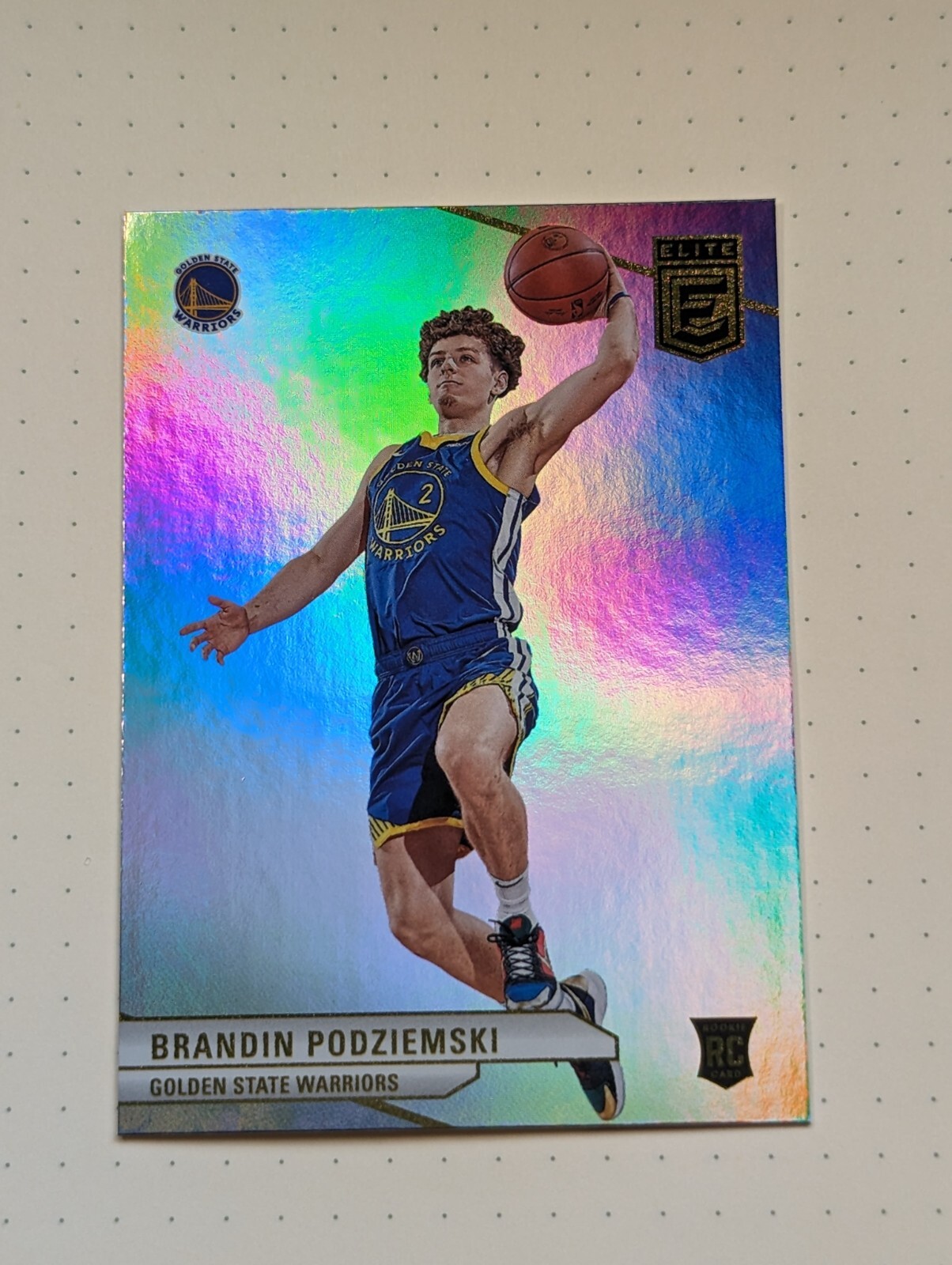 2023-24 Panini Donruss Elite Brandin Podziemski Rookie #208 Warriors