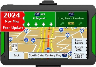 GPS Navigator for Car  Latest 2024 Map 7 inch Touch Screen Car GPS 256-16GB...